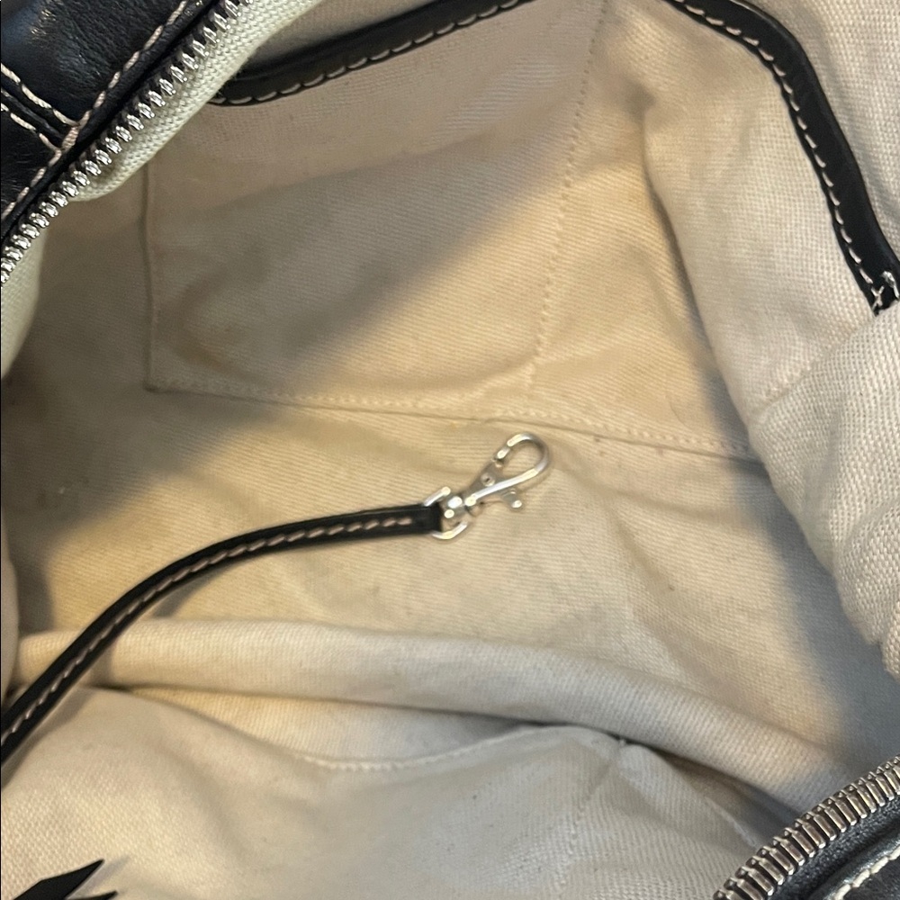 MICHAEL Michael Kors Astor Black Satchel with Silver Accents - Picture 13 of 15
